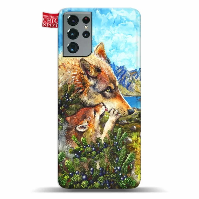 Wolf Cub Kiss Phone Case Samsung