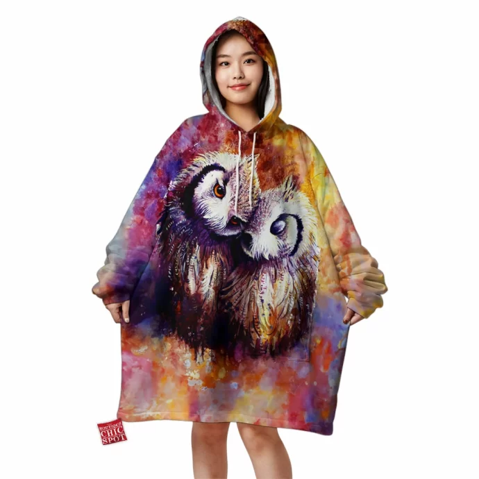 Owls Blanket Hoodie