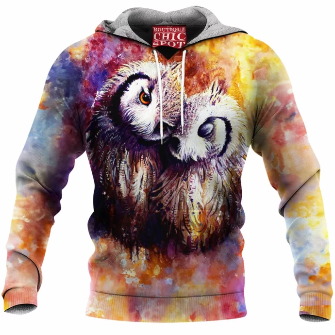 Owls Fleece Hoodie