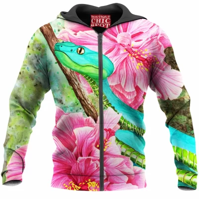 Snake Zip-Hoodie