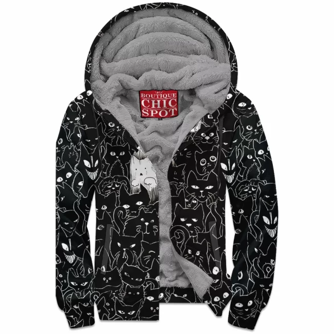 M TU Boutique 0455 Zip Fleece Hoodie
