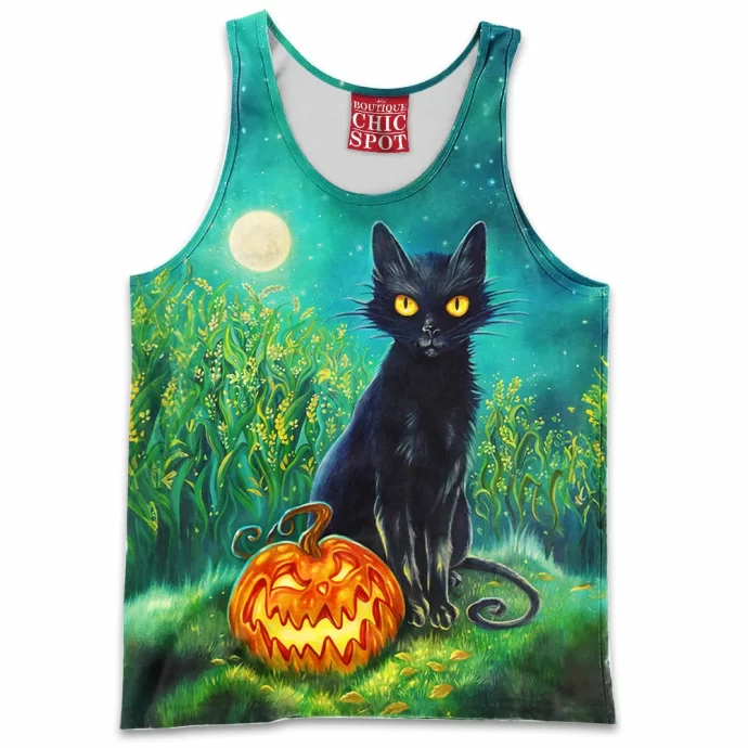 Black Cat Tank Top