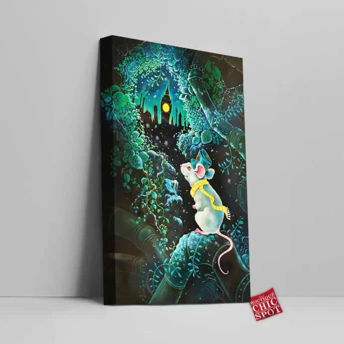 White Rabbit Canvas Wall Art