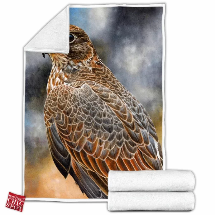 Gyrfalcon Fleece Blanket