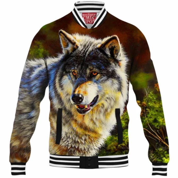 Wolf Baseball Jacket