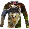 Wolf Fleece-Hoodie