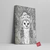 Forest Owl Canvas Wall Art