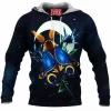 Insect Fleece-Hoodie, Night Moth Fleece-Hoodie