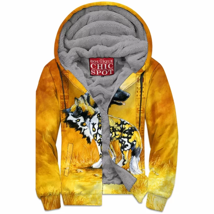 Wild Dog Zip Fleece Hoodie