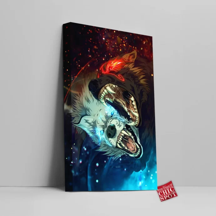 Magic Wolf Canvas Wall Art