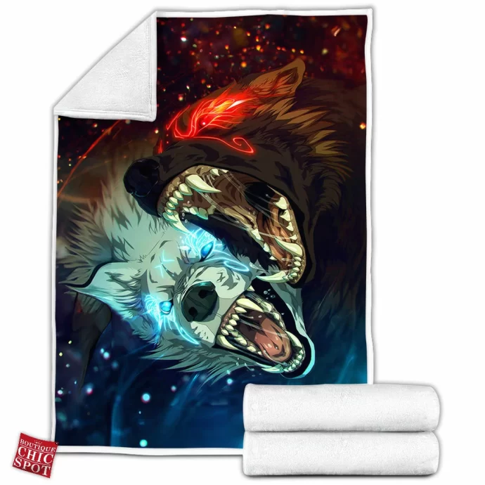 Magic Wolf Fleece Blanket