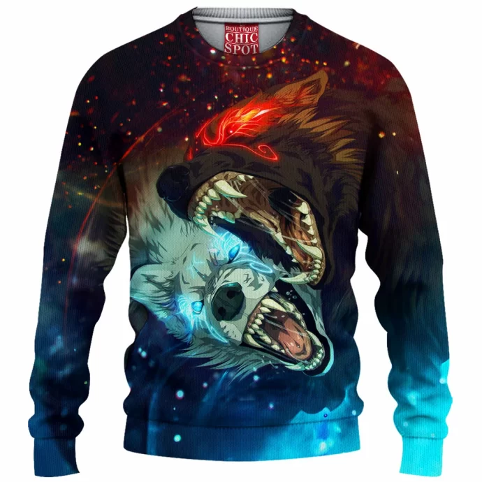 Magic Wolf Knitted Sweater