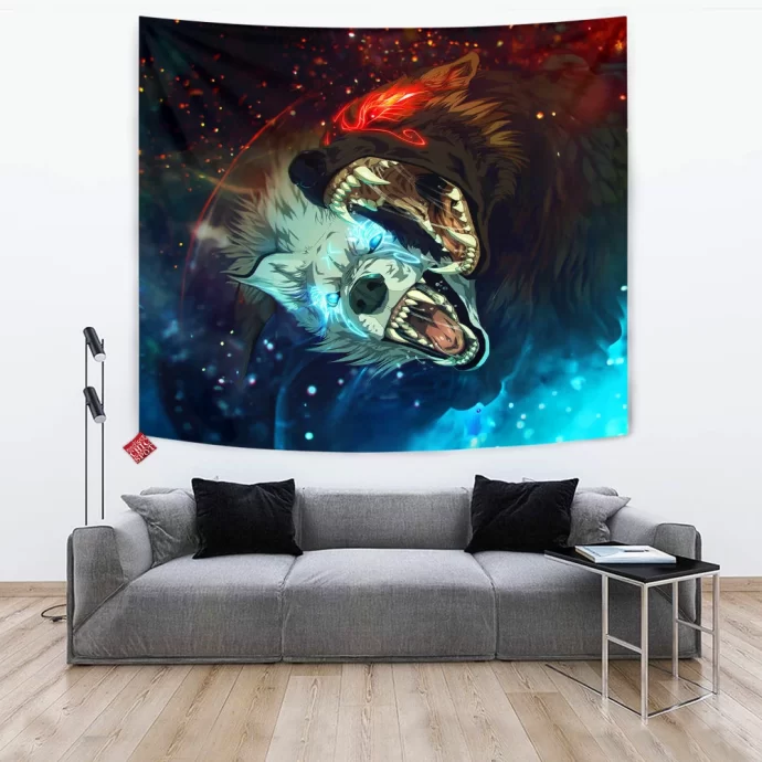 Magic Wolf Tapestry