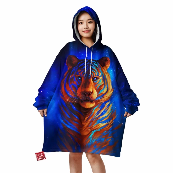 Galaxy Tiger Blanket Hoodie