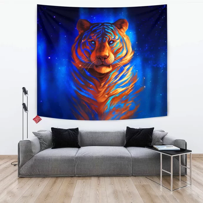 Galaxy Tiger Tapestry