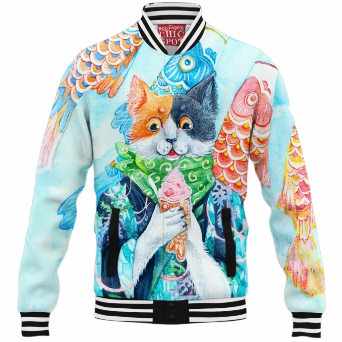 Cat Baseball Jacket