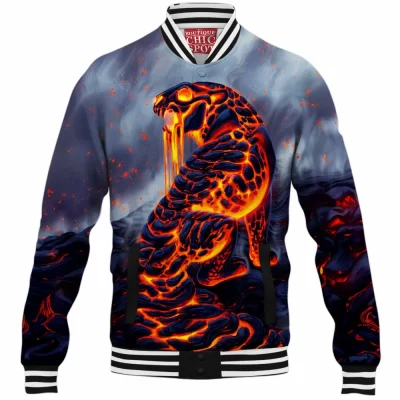 Leopard Baseball-Jacket