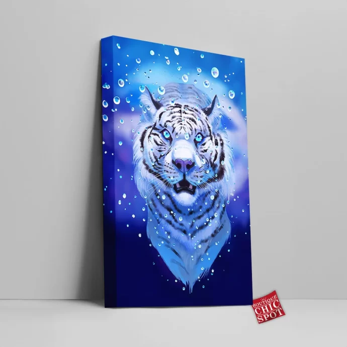 Rain Tiger Canvas Wall Art