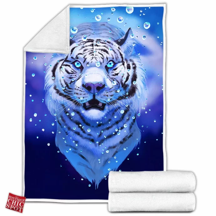 Rain Tiger Fleece Blanket