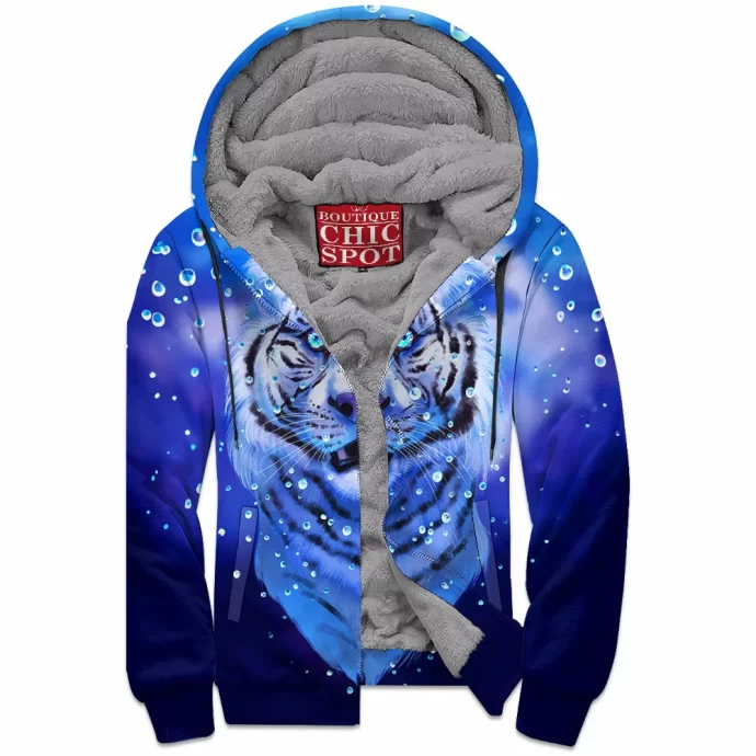 Rain Tiger Zip Fleece Hoodie