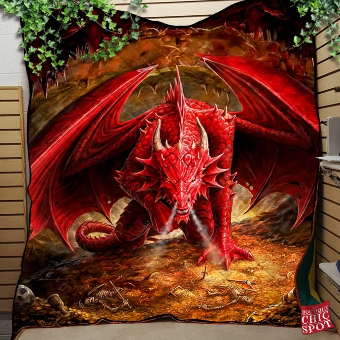 Dragons Lair Quilt Blanket