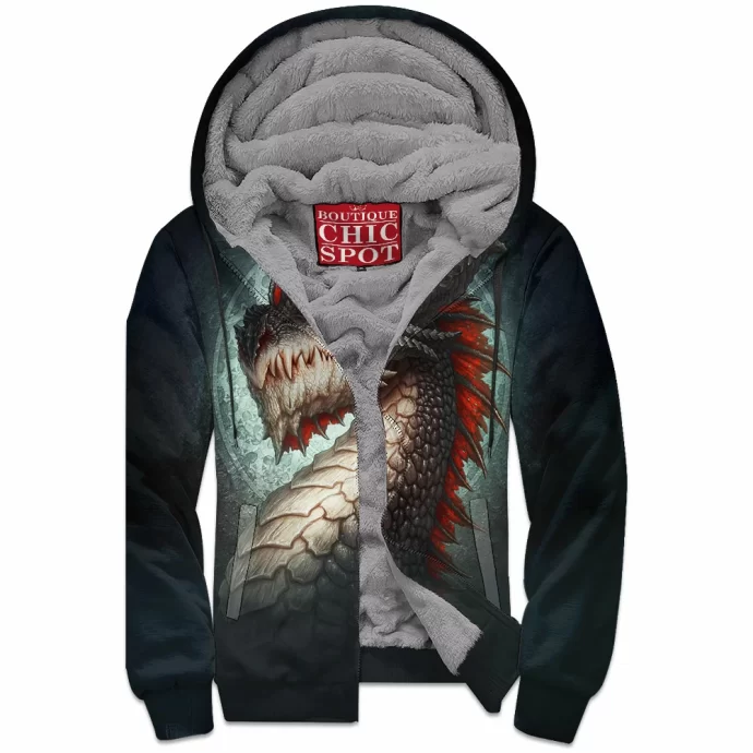 Sea Dragon Zip Fleece Hoodie