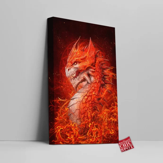 Sun Dragon Canvas Wall Art