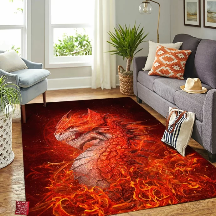 Sun Dragon Rectangle Rug