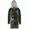 Forest Dragon Hooded Cloak Coat
