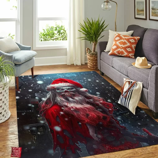 Zombie Claus Rectangle Rug