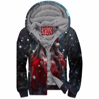 Zombie Zip-Fleece-Hoodie, Horror Zip-Fleece-Hoodie