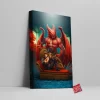 Infernal Dragon Canvas Wall Art