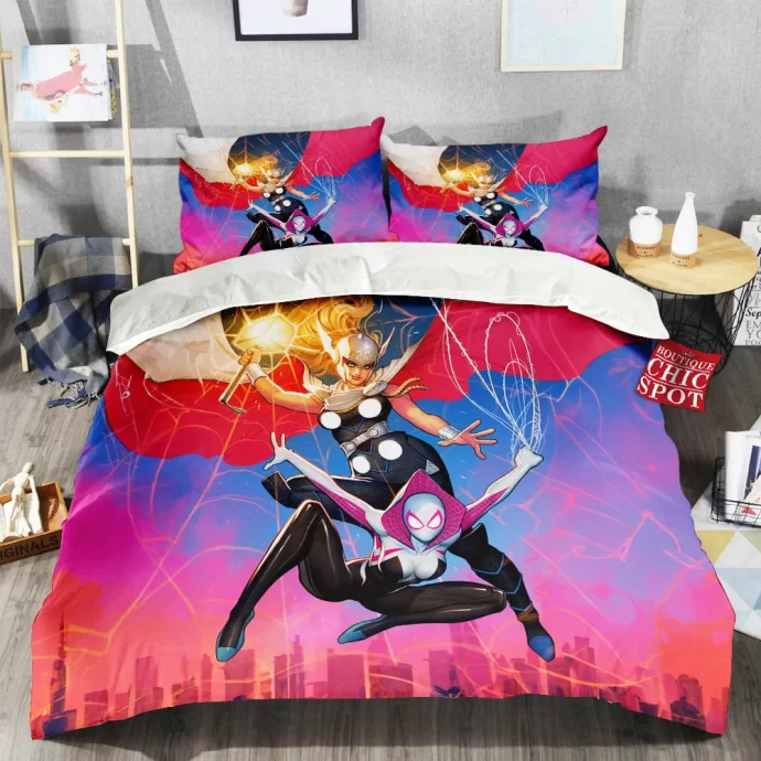 Spider-Gwen Mighty Thor Bedding Set