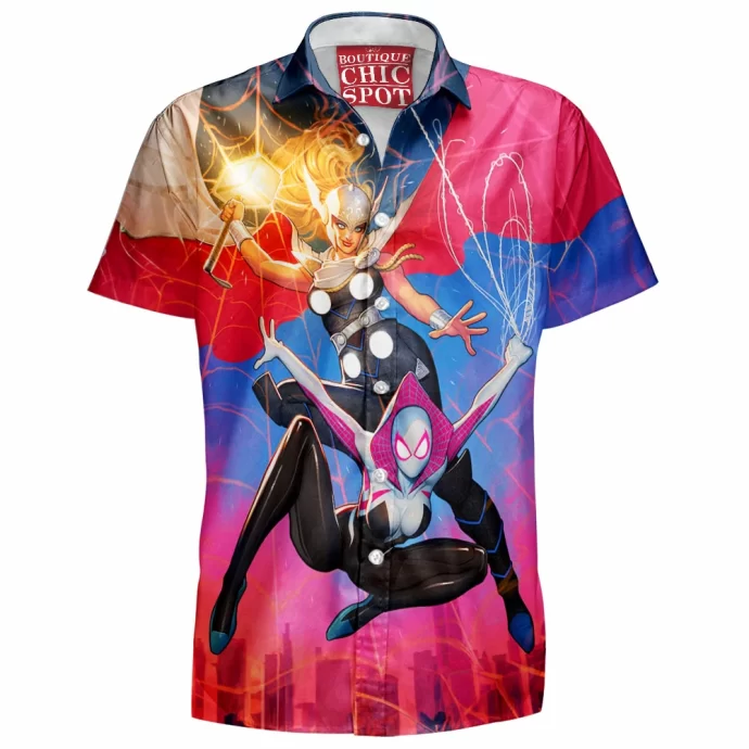 Spider-Gwen Mighty Thor Hawaiian Shirt