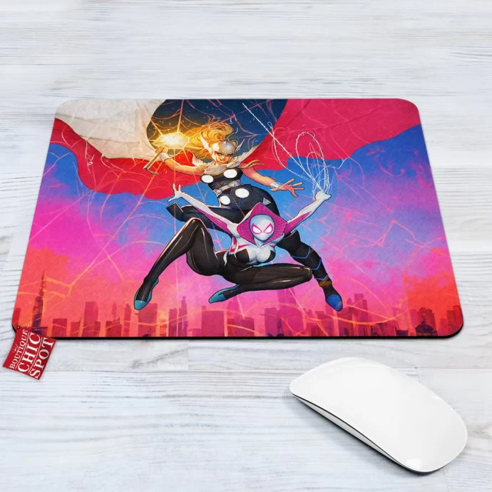 Spider-Gwen Mighty Thor Mouse Pad