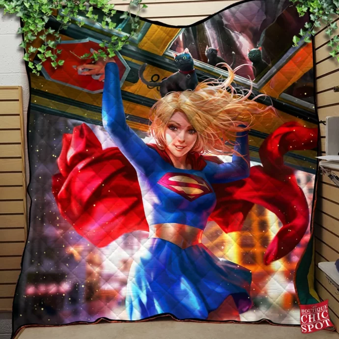 Supergirl Quilt Blanket