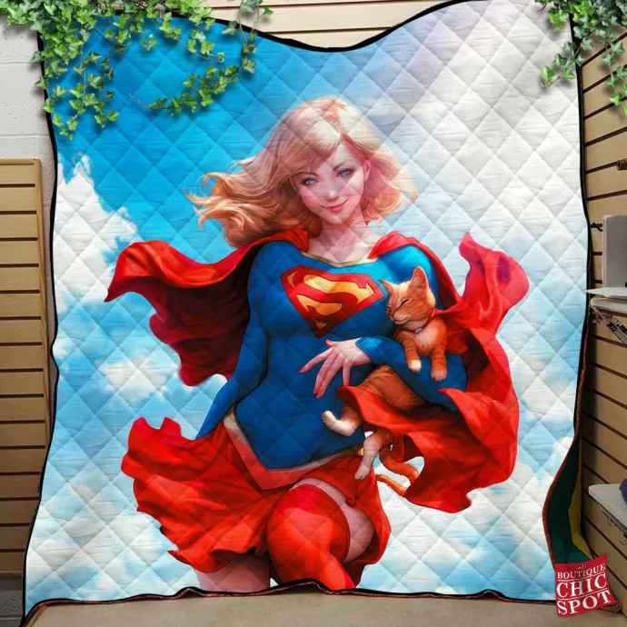 Supergirl Quilt Blanket