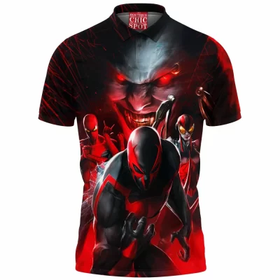 Comic Polo Shirt, Spider-Verse Polo Shirt
