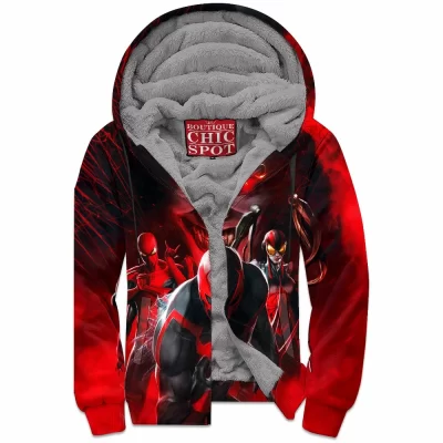 Comic Zip-Fleece-Hoodie, Spider-Verse Zip-Fleece-Hoodie