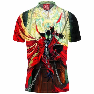 Comic Polo Shirt, Spawn Polo Shirt