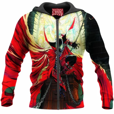 Comic Zip-Hoodie, Spawn Zip-Hoodie