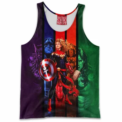 Comic Tank-Top, Captain Marvel Tank-Top
