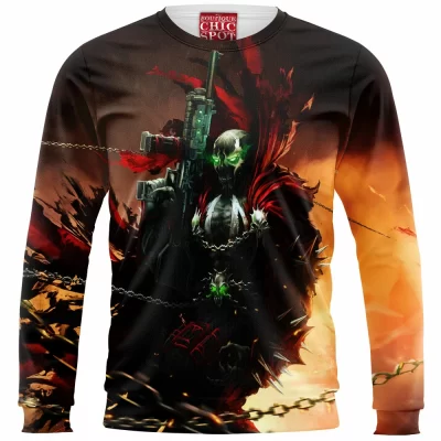 Spawn Zip Sweatshirt, Comic Zip Sweatshirt