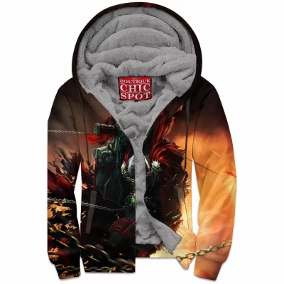 Comic Zip-Fleece-Hoodie, Spawn Zip-Fleece-Hoodie