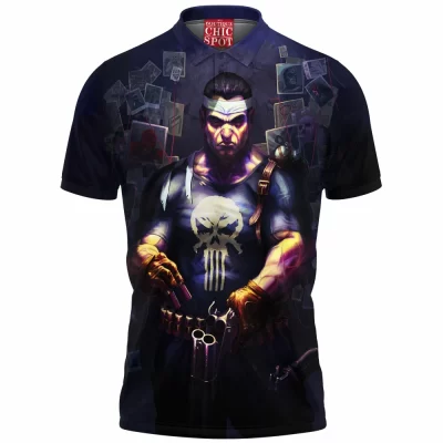 Comic Polo Shirt, Punisher Polo Shirt