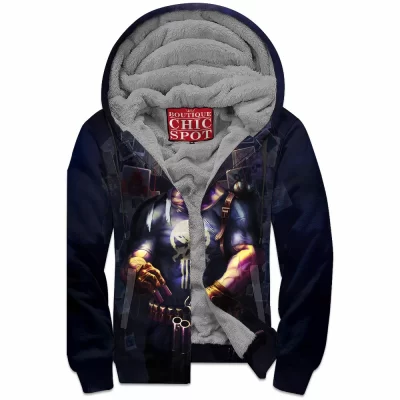 Comic Zip-Fleece-Hoodie, Punisher Zip-Fleece-Hoodie