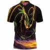 Anime Polo Shirt, Mega Rayquaza Polo Shirt, Pokemon Polo Shirt, Rayquaza Polo Shirt