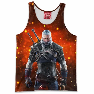 Game Tank-Top, Geralt of Rivia Tank-Top, The Witcher Tank-Top, Fantasy Tank-Top