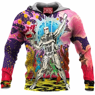 Comic Fleece-Hoodie, Rom the Space Knight Fleece-Hoodie
