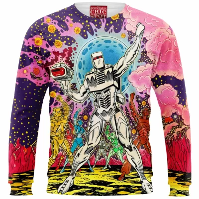 Comic Zip Sweatshirt, Rom the Space Knight Zip Sweatshirt